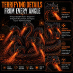 🔥🐉Fire-Breathing Orochi Solar Garden Light – Epic Multi-Headed Dragon Halloween Decor