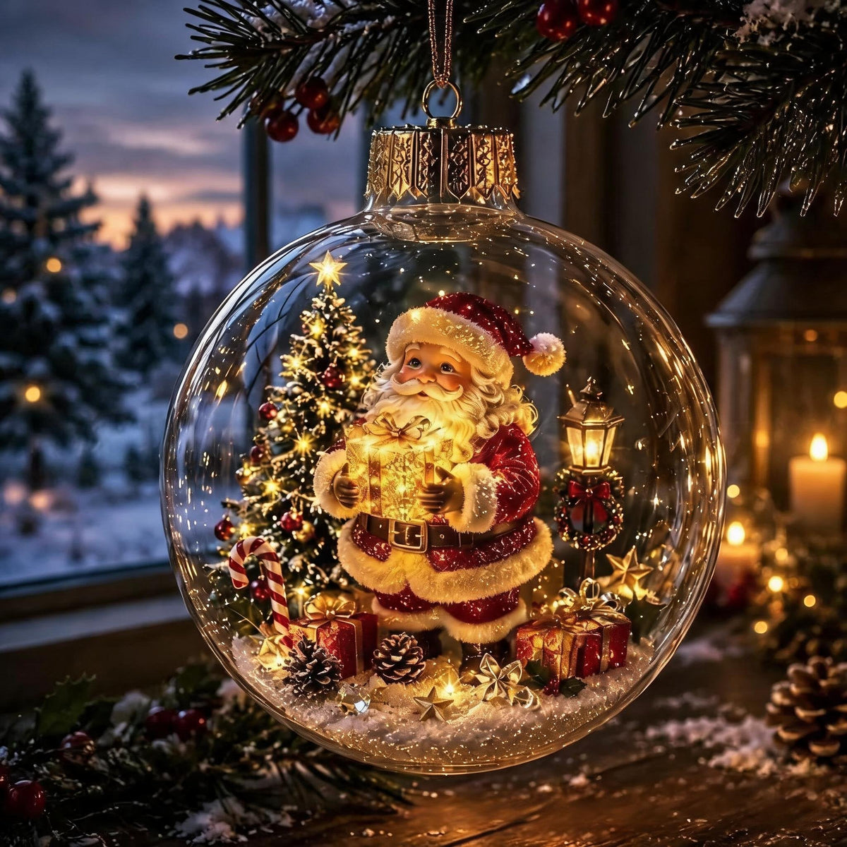 🚚📦 Free Shipping 🎄✨ Glowing Christmas Model Decorations