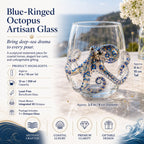 🚚📦 Free Shipping 🎁The Perfect Beach House Gift🌊3D Ocean Animal Artisan Glassware Collection