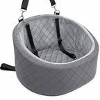 Elevated Dog Car Seat with Built-In Safety Harness