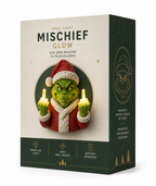 🚚 Free Shipping – Mischief Santa Wall Light 🎄 | Warm LED Holiday Wall Decor | Battery-Operated Outdoor & Indoor Christmas Decoration