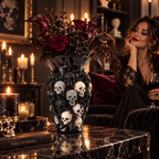 💀💎 Crystal Skull Vase – Where Darkness Meets Elegance ✨