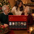 Christmas Wine Glasses Gift Set – 6-Piece Festive Holiday Drinkware