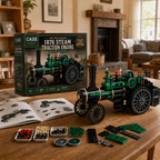 🚚 Free Shipping | ⚙️ 150th Anniversary 1876 Steam Traction Engine Building Blocks