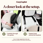 Elevated Dog Car Seat with Built-In Safety Harness
