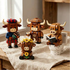 🚚 Free Shipping | Scottish Highland Cow Brick Figure Collection