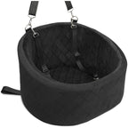 Elevated Dog Car Seat with Built-In Safety Harness