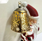 Luminous Winter Garden Glow – Solar Santa & Crescent Moon Pathway Stake Lantern (4 Styles)