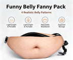 😂 Funny Belly Fanny Pack | Realistic Fake Belly Waist Bag for Parties & Everyday Essentials