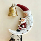 Luminous Winter Garden Glow – Solar Santa & Crescent Moon Pathway Stake Lantern (4 Styles)