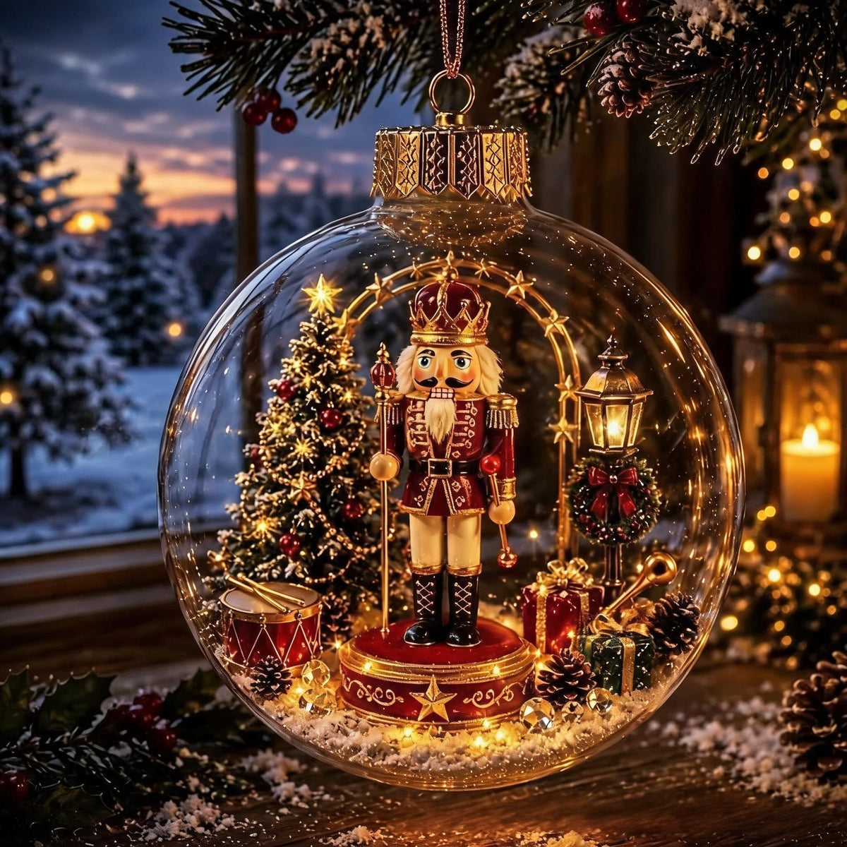🚚📦 Free Shipping 🎄✨ Glowing Christmas Model Decorations