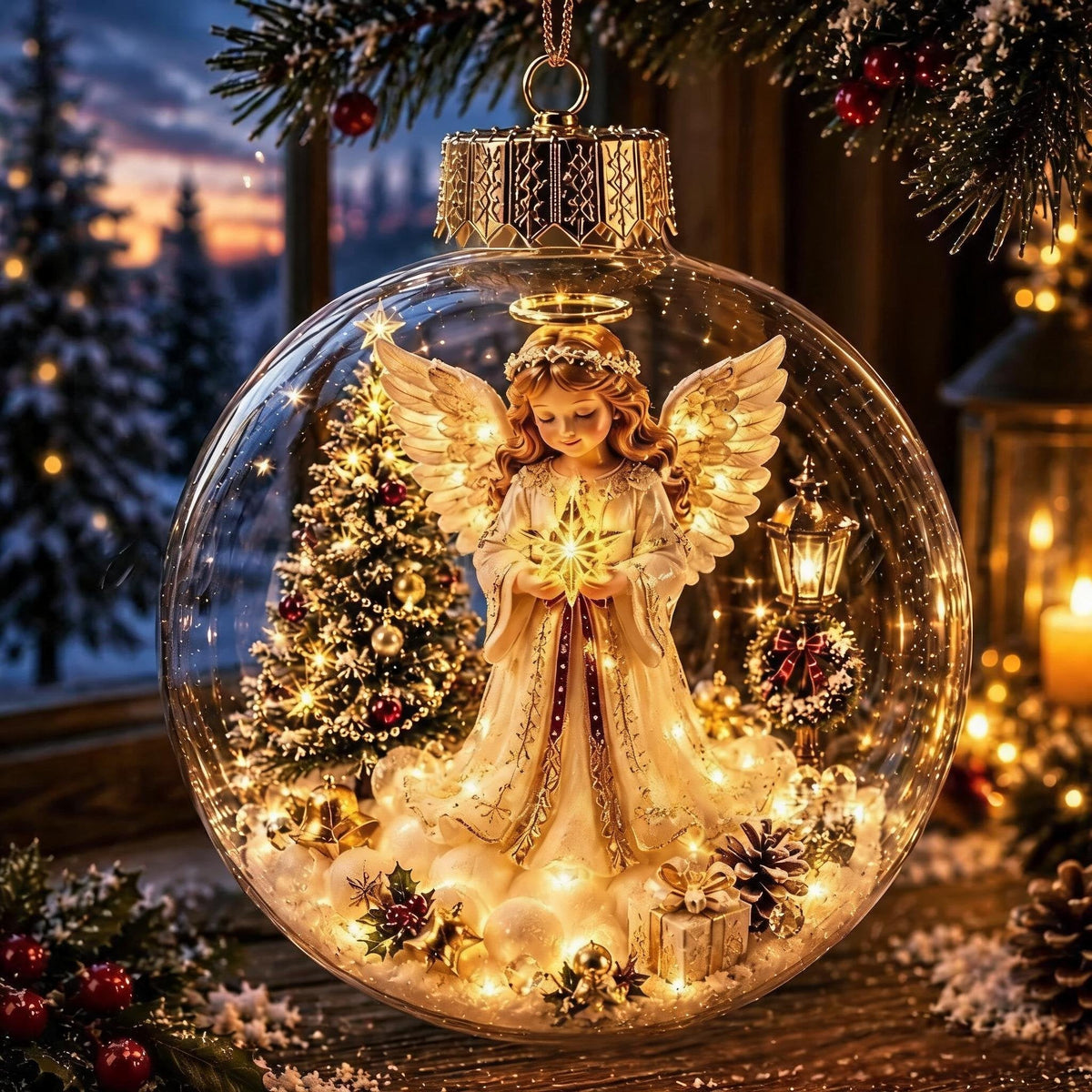 🚚📦 Free Shipping 🎄✨ Glowing Christmas Model Decorations