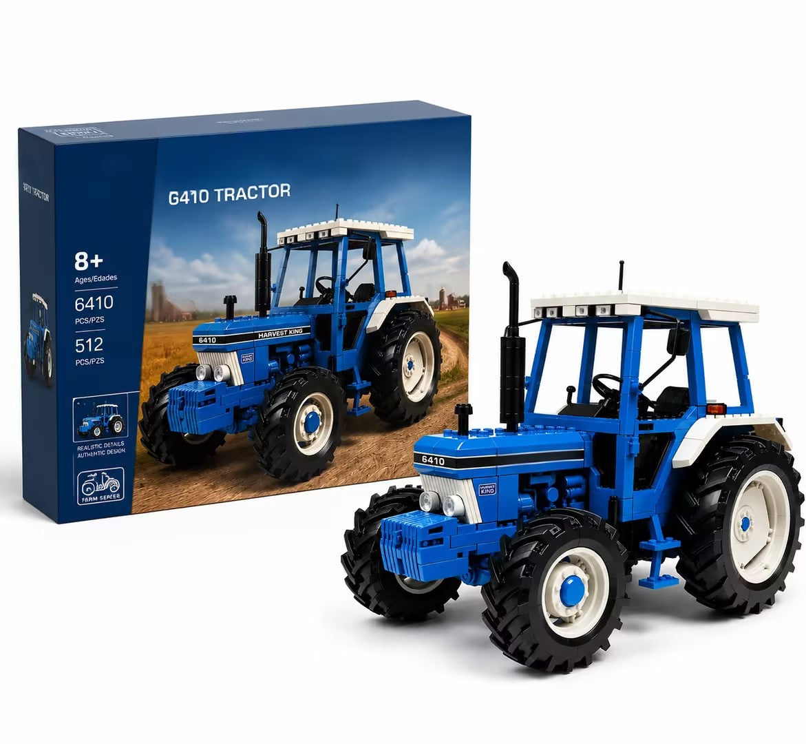🚚 Free Shipping | 🚜6410 – Vintage Farm Tractor Brick Edition