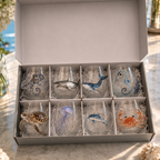 🚚📦 Free Shipping 🎁The Perfect Beach House Gift🌊3D Ocean Animal Artisan Glassware Collection