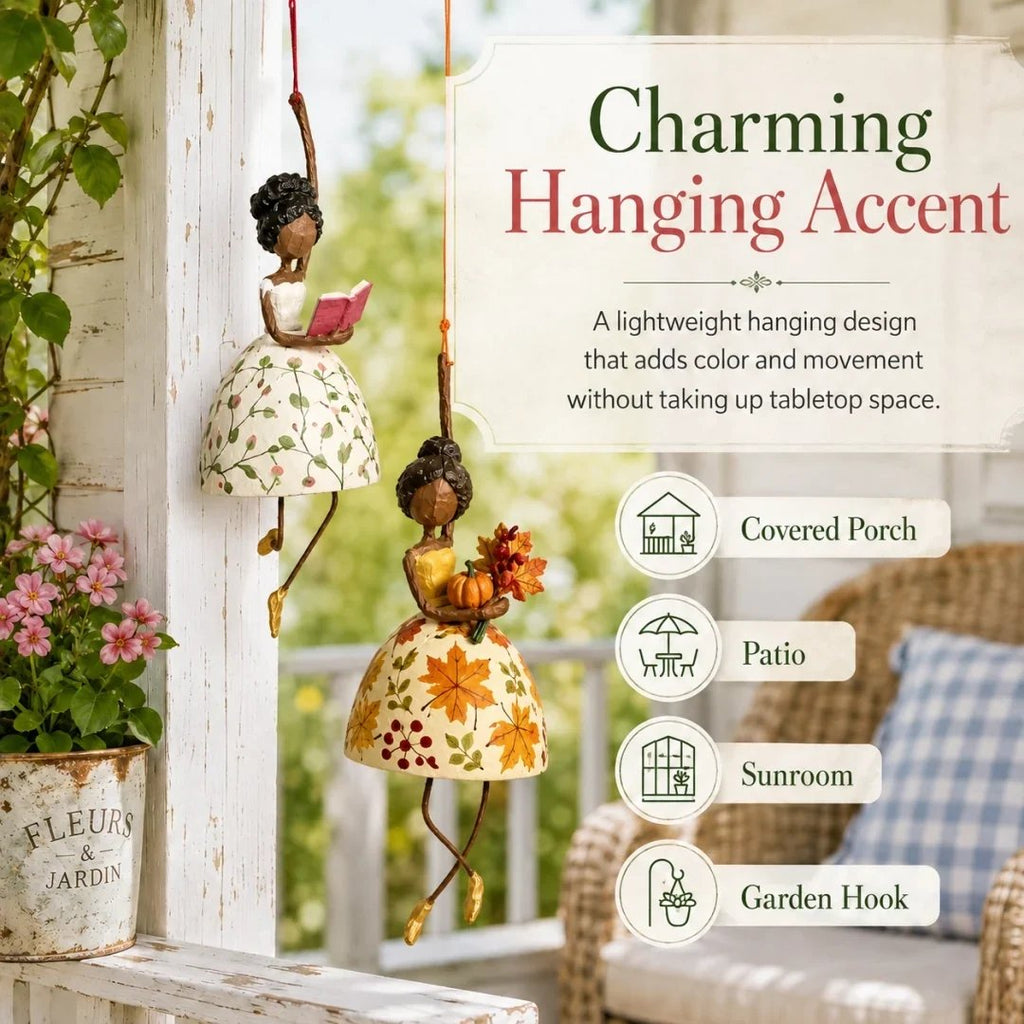 🚚✨ FREE SHIPPING! 💃 Add a Twirl to Your Décor! Whimsical Dancing Lady Hanging Ornament