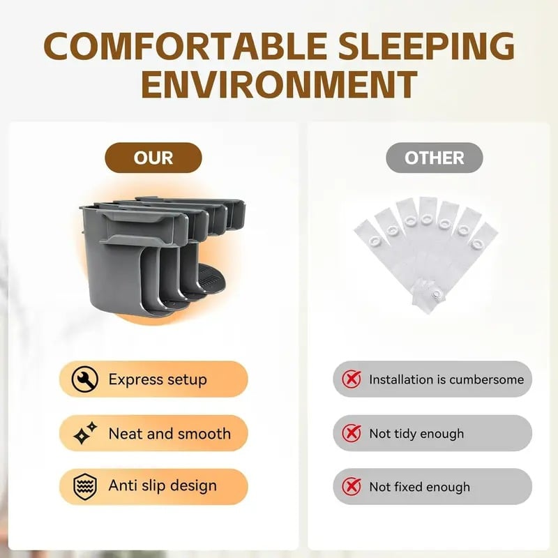 Limited Time 49% OFF🔥4-Pack Universal Heavy-Duty Bed Sheet Holder Straps No-Slip Peace of Mind