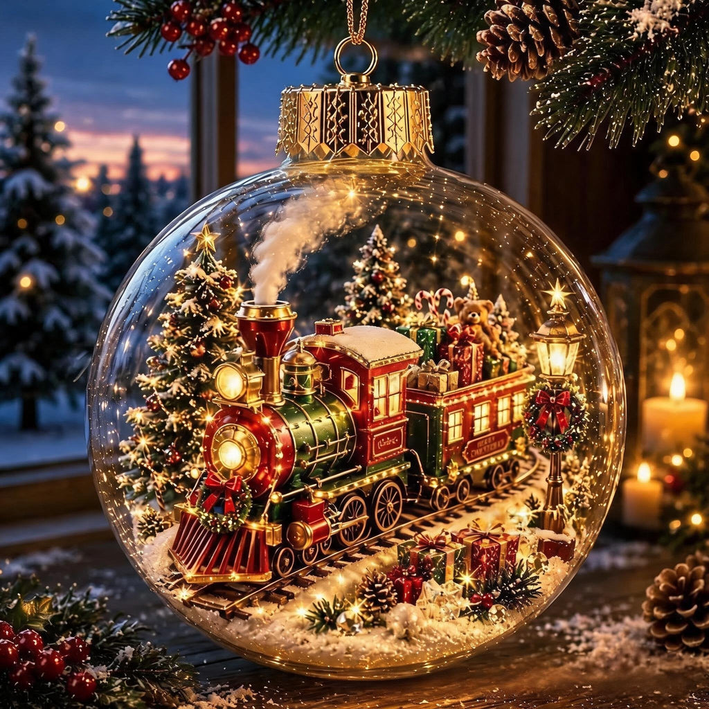 🚚📦 Free Shipping 🎄✨ Glowing Christmas Model Decorations