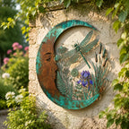 🌙Enchanted Moon Garden Wall Art – Nature-Inspired Outdoor Decor