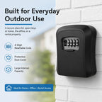 🔐🏠 Never Get Locked Out Again! 🔑 | 4-Digit Wall-Mounted Key Lock Box 🛡️✨