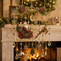 Handmade Christmas stained window decorations