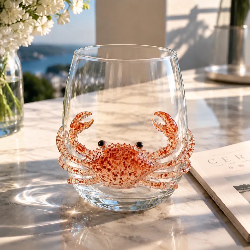 🚚📦 Free Shipping 🎁The Perfect Beach House Gift🌊3D Ocean Animal Artisan Glassware Collection
