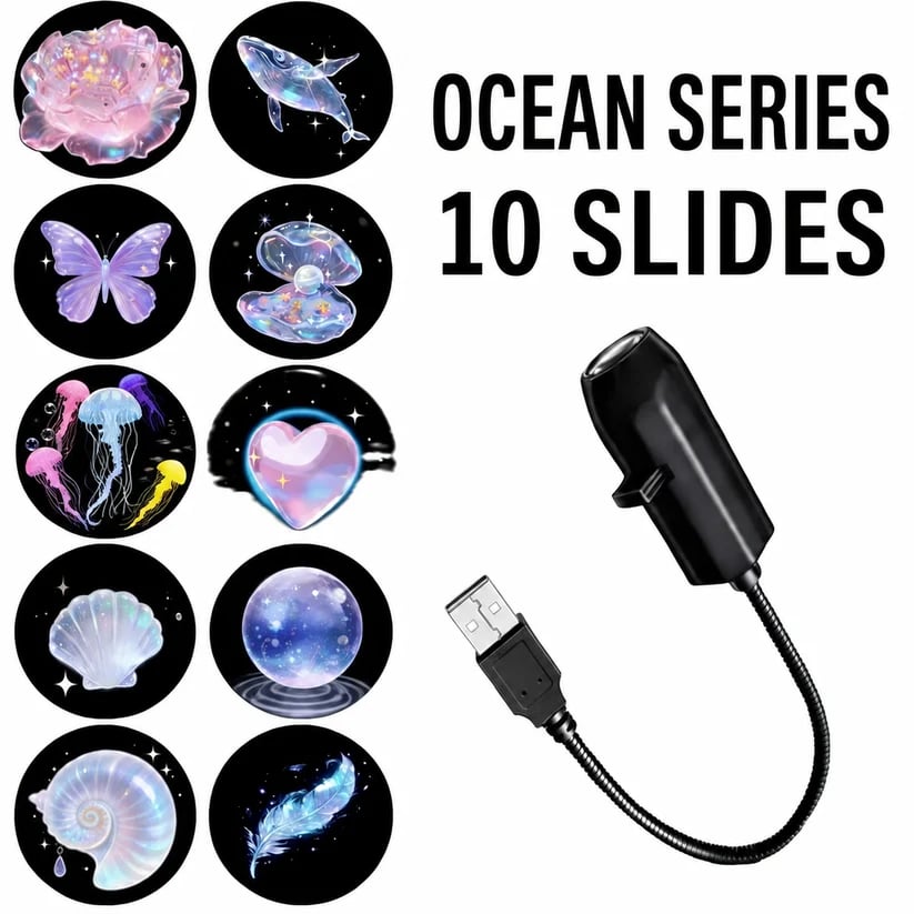 Plug-&-Play HD Christmas Projector | 6 or 10 Festive Scenes 🎄