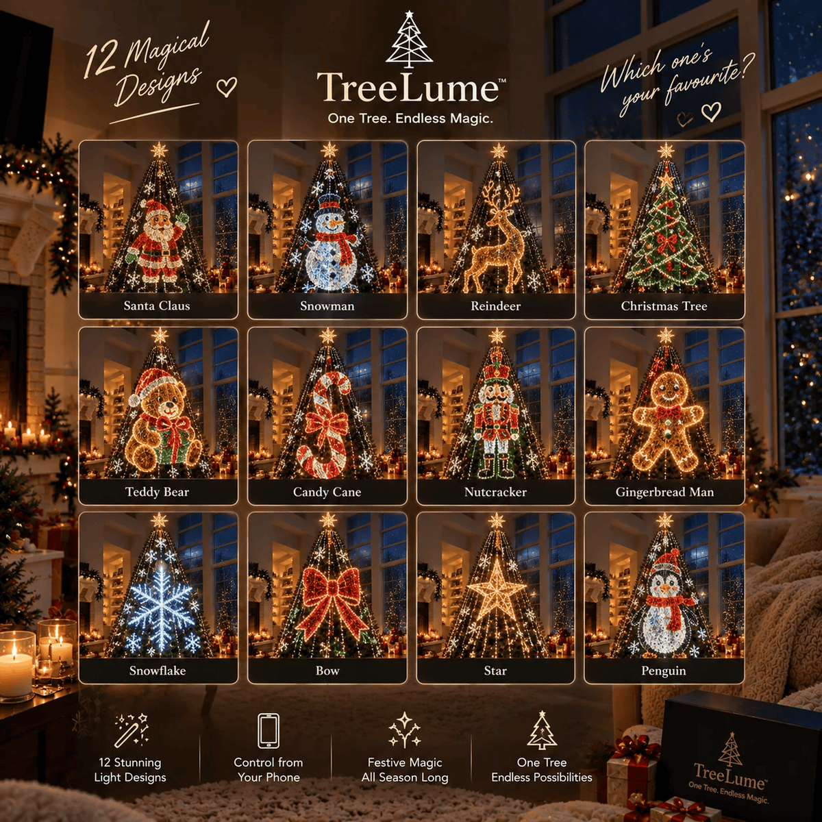 Free Shipping🎄Led Jingles Animated Christmas Tree Lights