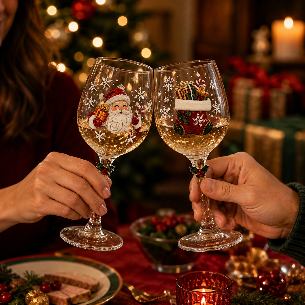 🔥 40% OFF + FREE SHIPPING 🚚 | Christmas Santa Highball Glass – Festive Holiday Drinkware & Gift 🎅