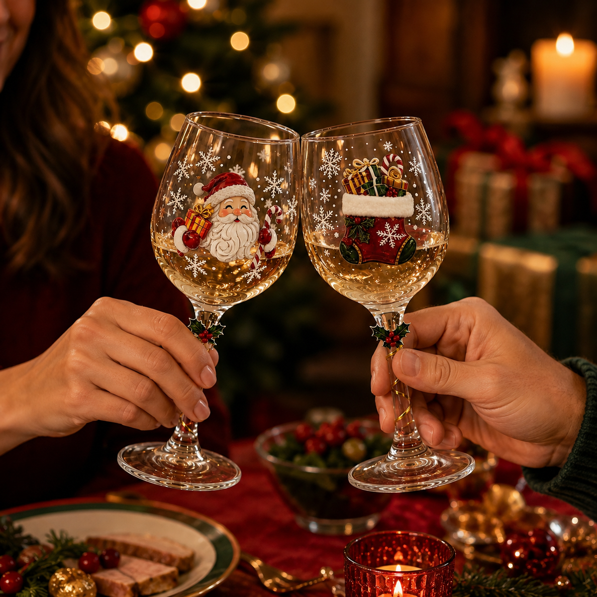 🔥 40% OFF + FREE SHIPPING 🚚 | Christmas Santa Highball Glass – Festive Holiday Drinkware & Gift 🎅