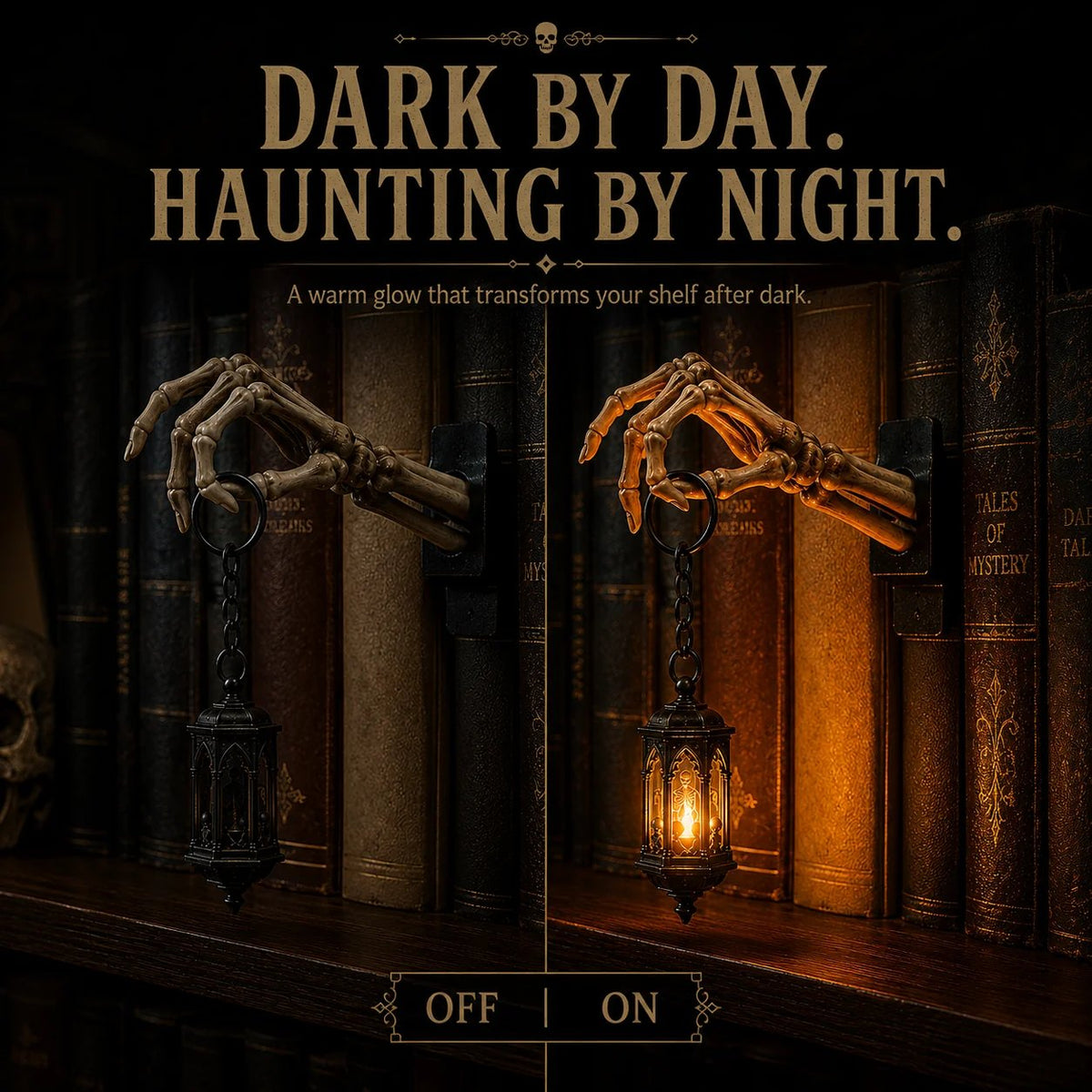 💀Skeleton Hand Lantern Shelf LightTM