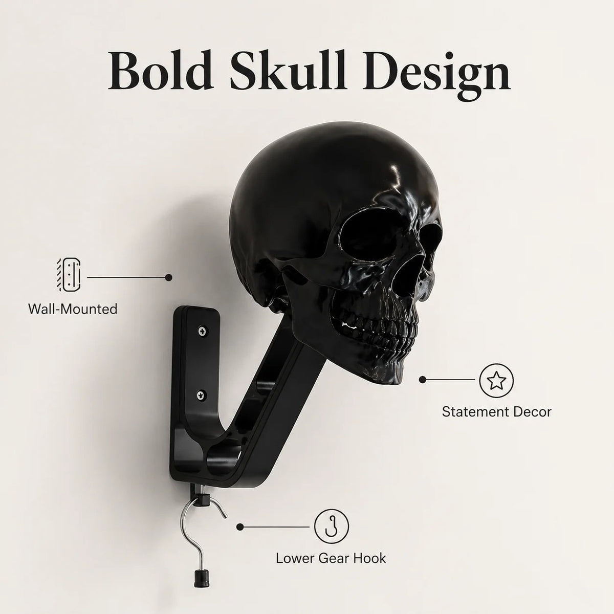 Black Knight Skull Helmet Stand 🔥  FREE SHIPPING