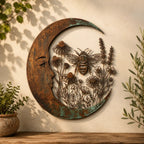 🌙Enchanted Moon Garden Wall Art – Nature-Inspired Outdoor Decor