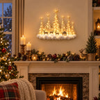 ⭐🌙Step Into an Enchanted Winter Grove: Lighted Christmas Woodland Forest Wall Decor🎄