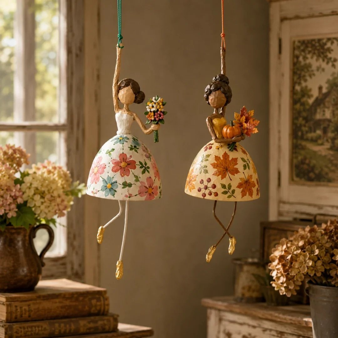🚚✨ FREE SHIPPING! 💃 Add a Twirl to Your Décor! Whimsical Dancing Lady Hanging Ornament