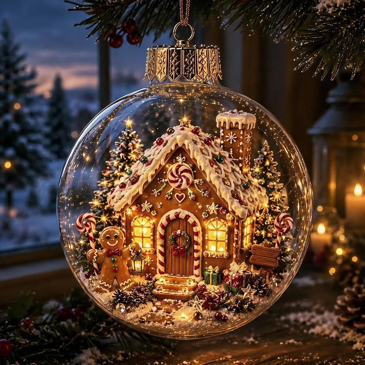 🚚📦 Free Shipping 🎄✨ Glowing Christmas Model Decorations