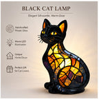 🐾 A Stained-Glass Cat Lamp That Makes Any Room Feel Magical ✨