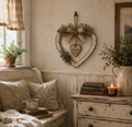 🤎Rustic Farmhouse Heart Wall Decor with “Home” Sign