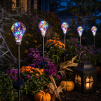 Luces solares de estaca con bombillas y globo para Halloween