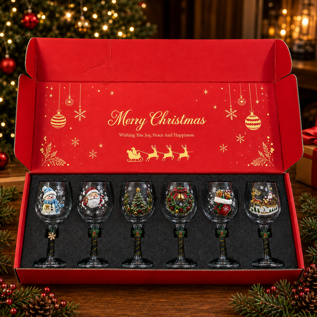🔥 40% OFF + FREE SHIPPING 🚚 | Christmas Santa Highball Glass – Festive Holiday Drinkware & Gift 🎅