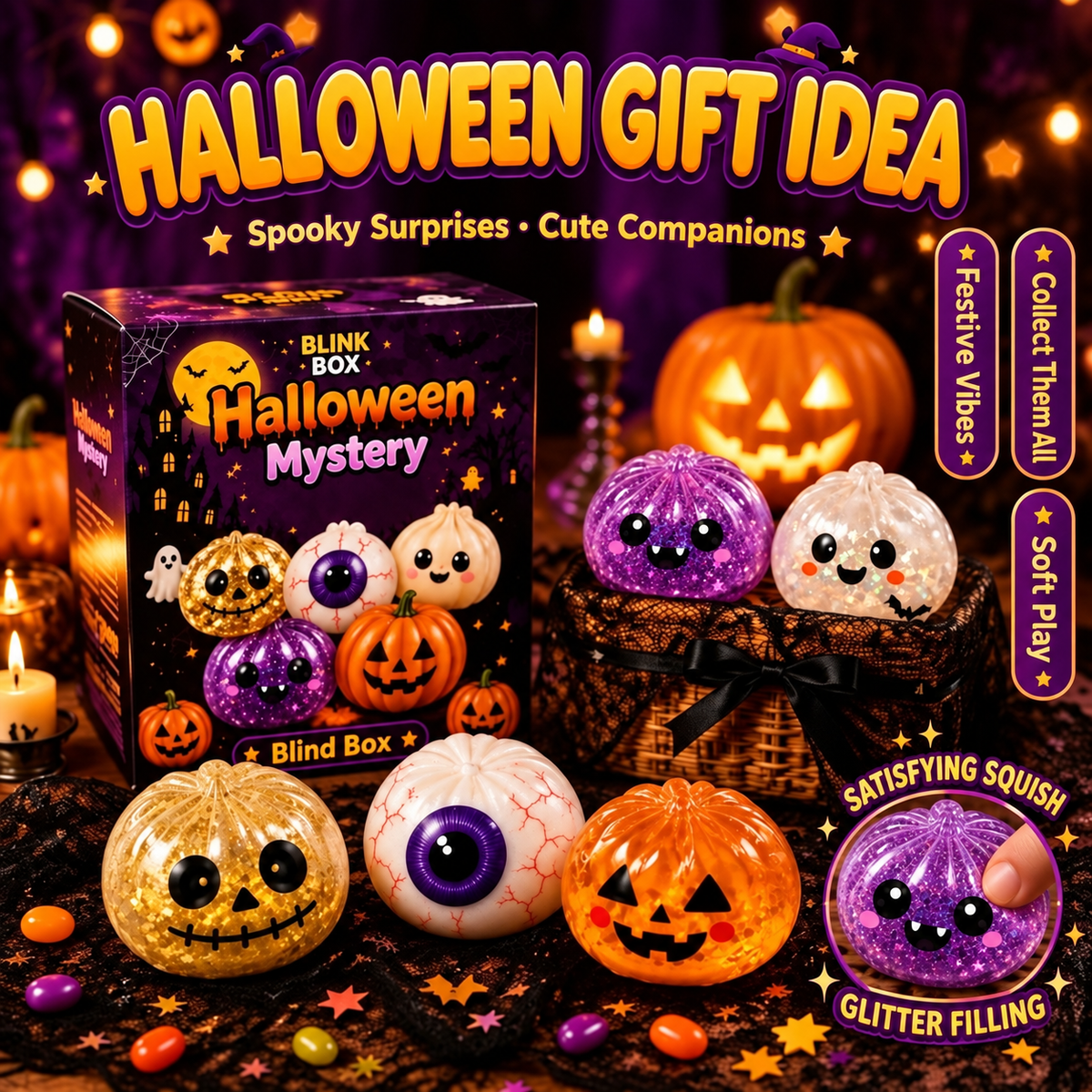 🎃 LAST DAY: 50% OFF + FREE SHIPPING | Halloween Dumpling Squishies