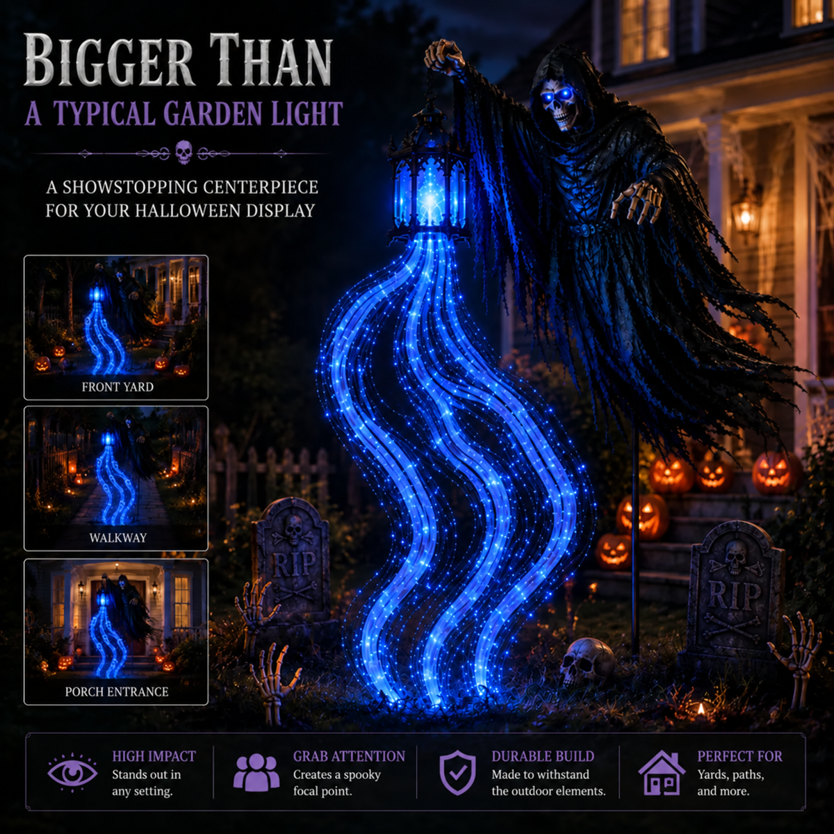 💀Halloween Soul Harvester Animated Garden Light