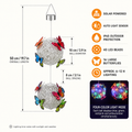 Solar Double-Ball Butterfly Hanging Light