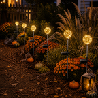 Luces solares de estaca con bombillas y globo para Halloween