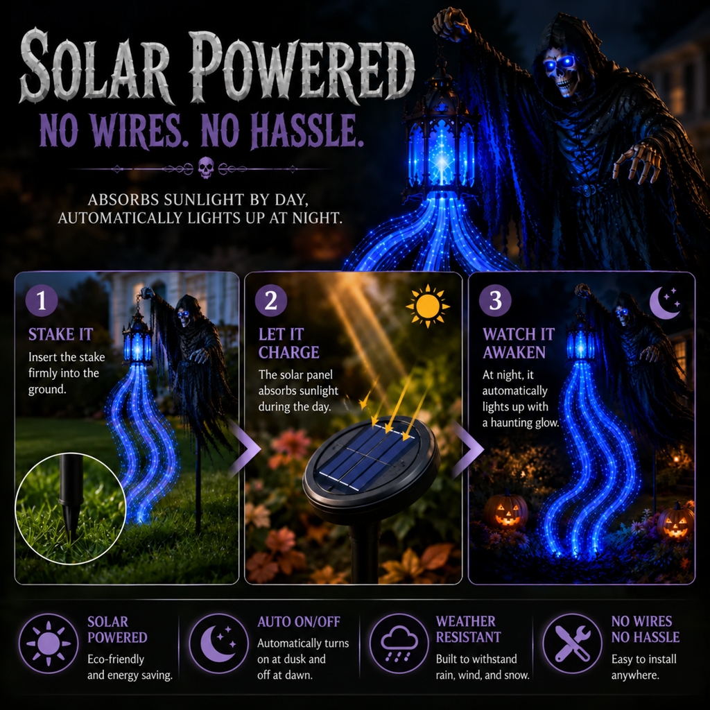 💀Halloween Soul Harvester Animated Garden Light