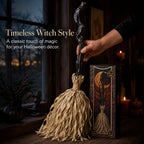 Animated Moving Witch Broom | Halloween Light & Sound Decor