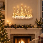 ⭐🌙Step Into an Enchanted Winter Grove: Lighted Christmas Woodland Forest Wall Decor🎄