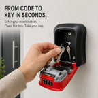 🔐🏠 Never Get Locked Out Again! 🔑 | 4-Digit Wall-Mounted Key Lock Box 🛡️✨