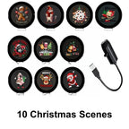 Plug-&-Play HD Christmas Projector | 6 or 10 Festive Scenes 🎄