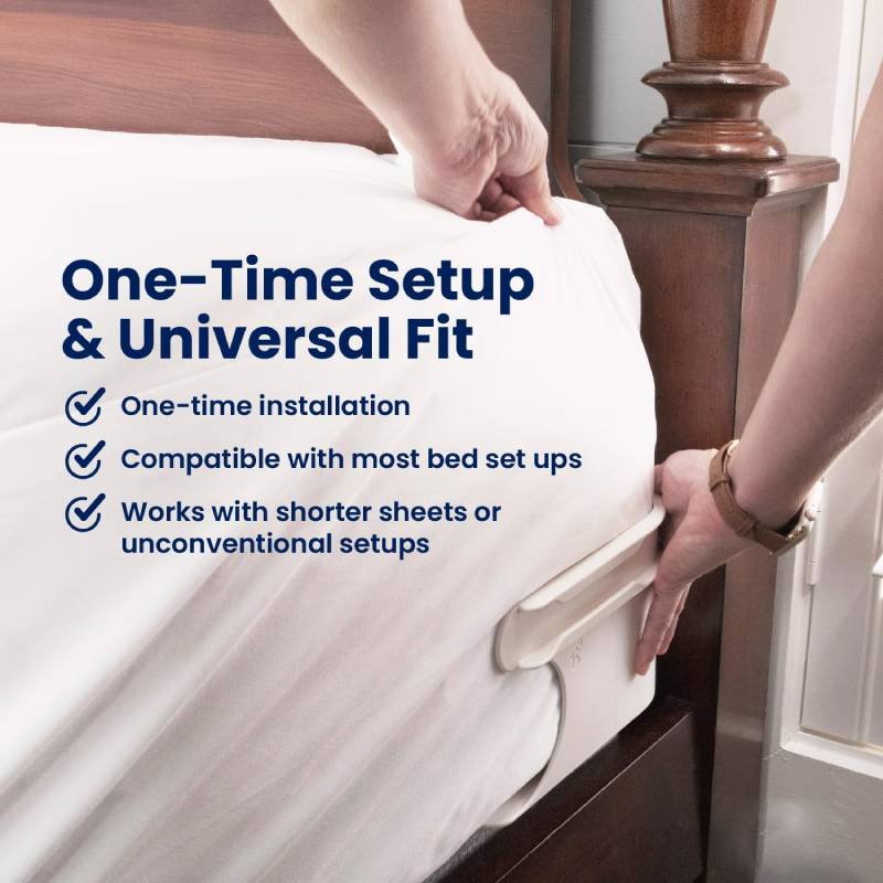 Limited Time 49% OFF🔥4-Pack Universal Heavy-Duty Bed Sheet Holder Straps No-Slip Peace of Mind