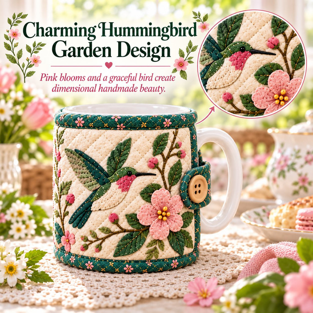 ✨🌸Garden Quilted Mug Cozy DIY Kit